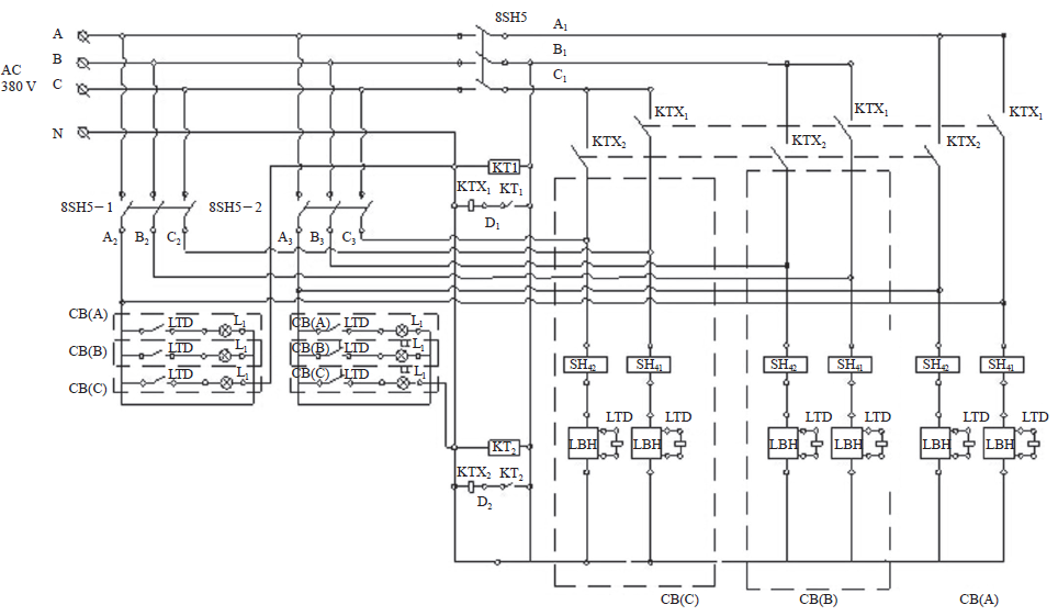 LW13A－550/Y 電伴熱帶監視工作原理圖